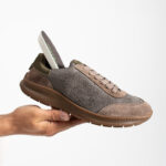 Herren-Barfuß-Sneaker aus echtem Leder - Detail